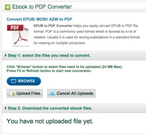 Instrucciones de uso del convertidor de libros electrónicos