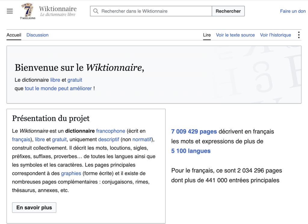 dictionnaire de fran&ccedil;ais gratuit le wiktionnaire