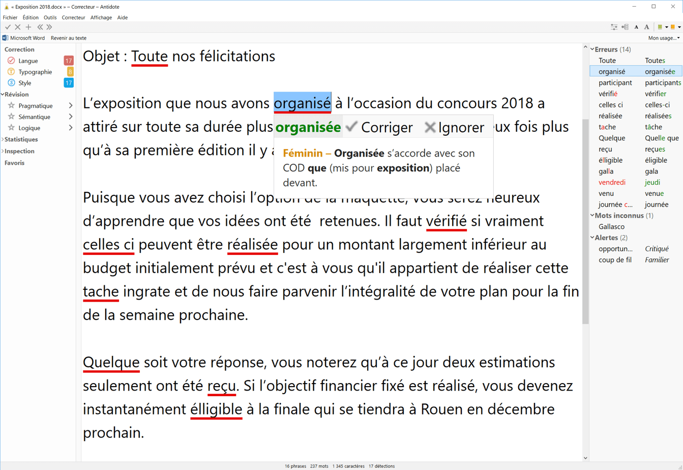 Le logiciel de correction Antidote 10. Un excellent remède pour tous