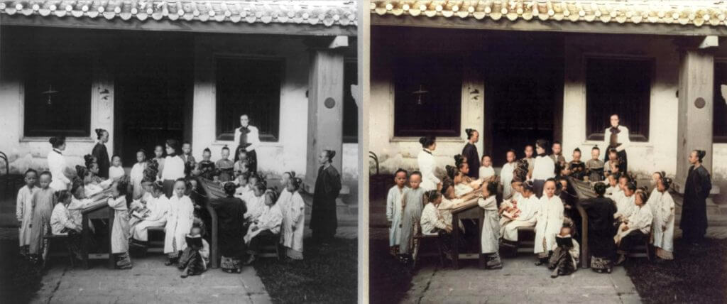 Colorear fotos en blanco y negro