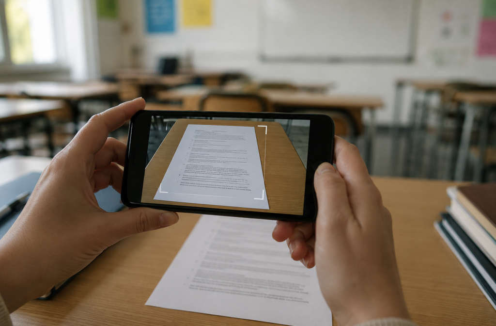application pour scanner un document