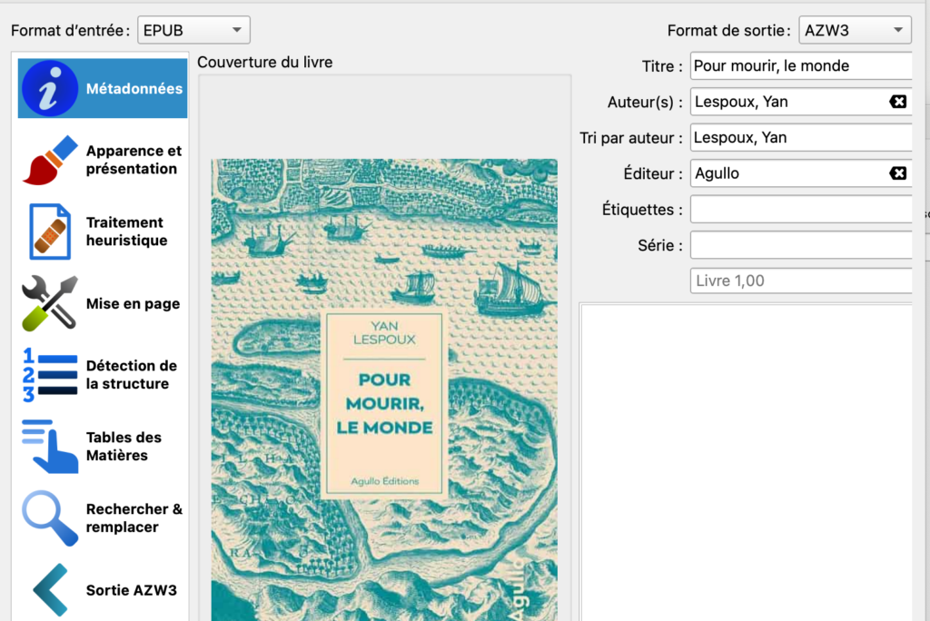 Envoi d’un ebook vers une liseuse Kindle depuis Calibre
