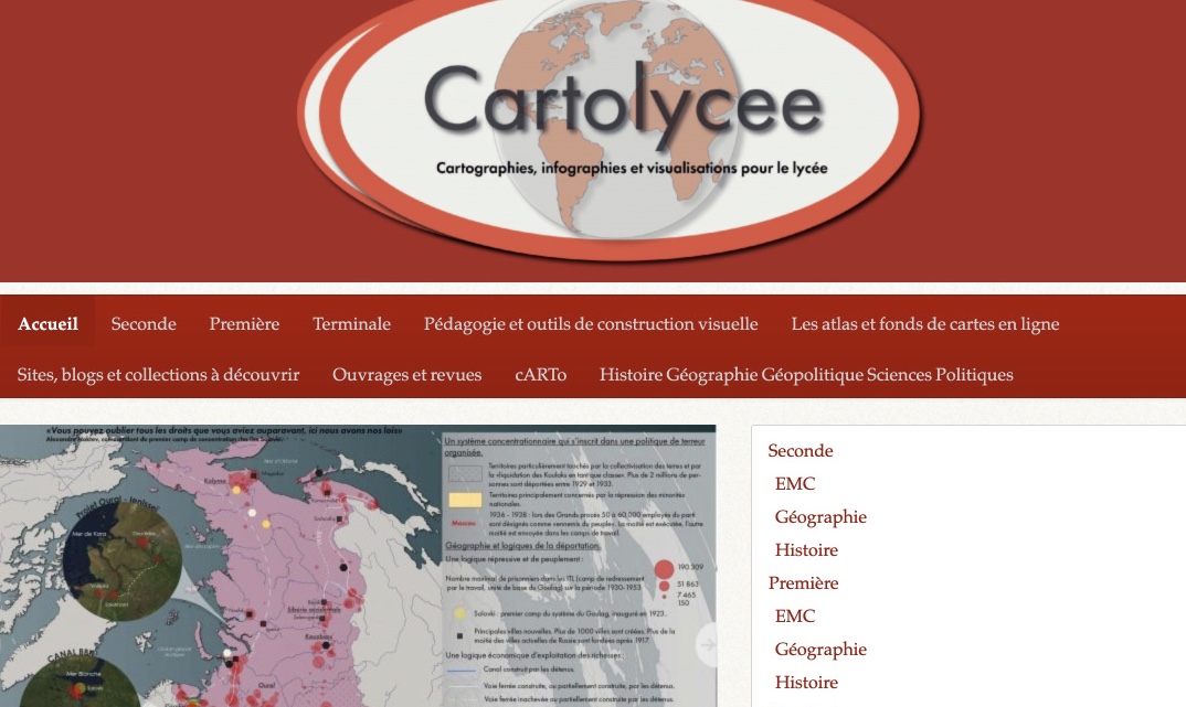 cartes pour le collège et le lycée