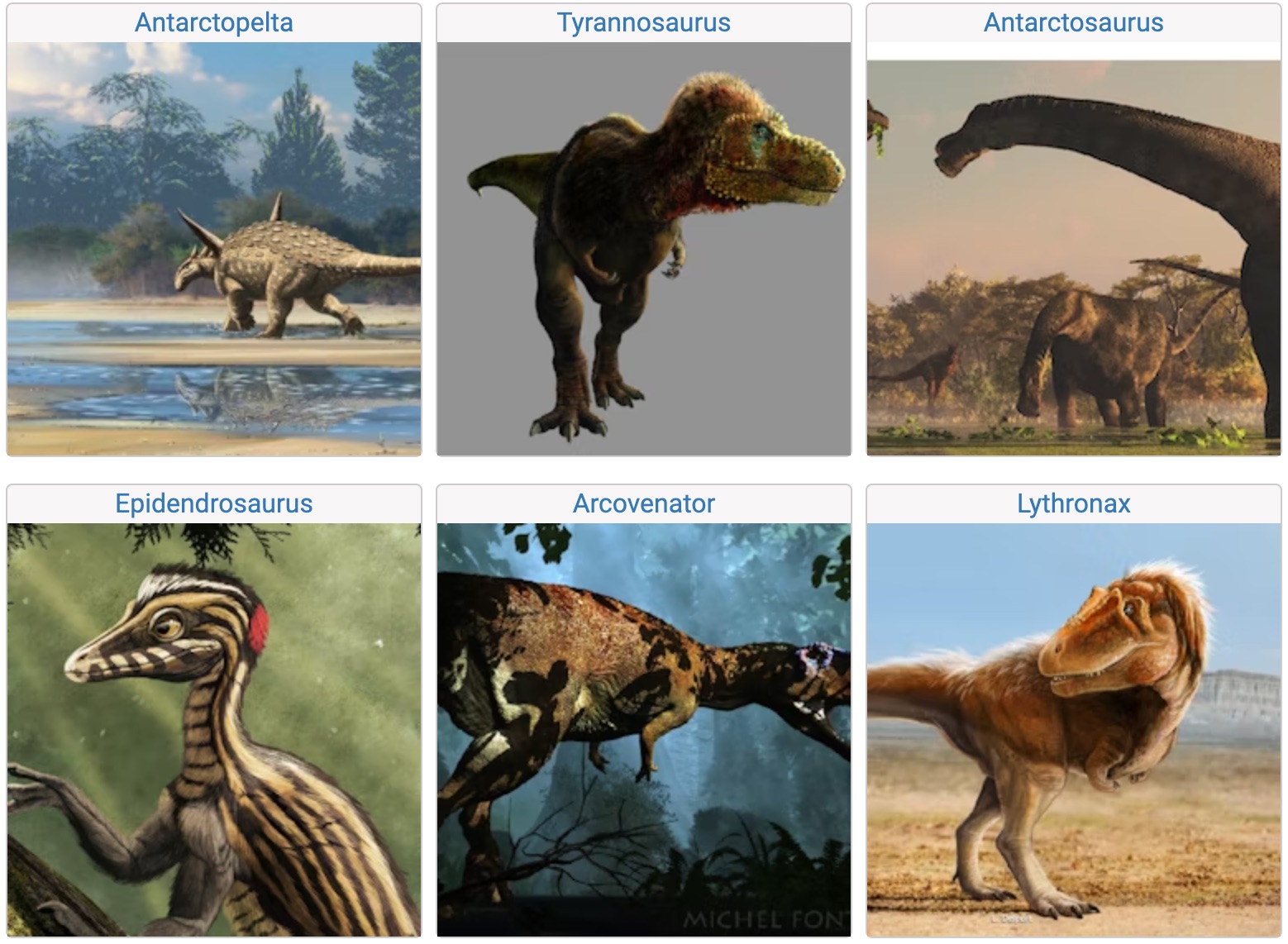 The Dinosaur Database. Une base de données mondiale sur les dinosaures –  Les Outils Tice