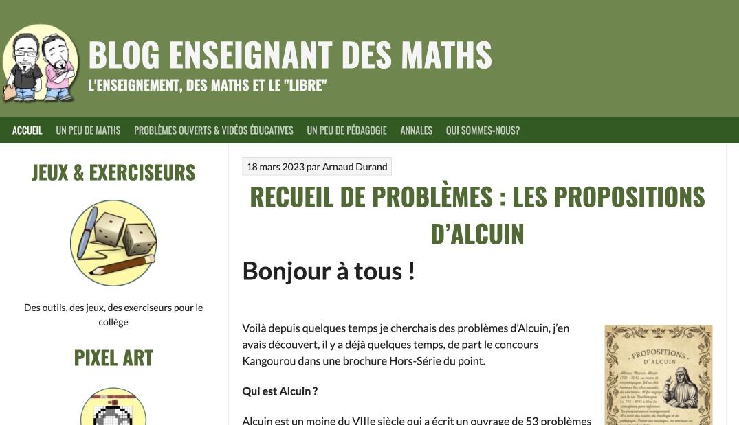 Site de prof Mathix