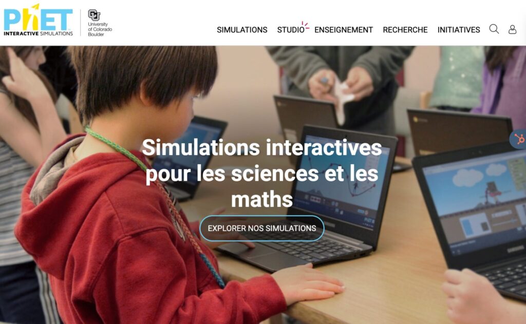 simulations interactives Phet