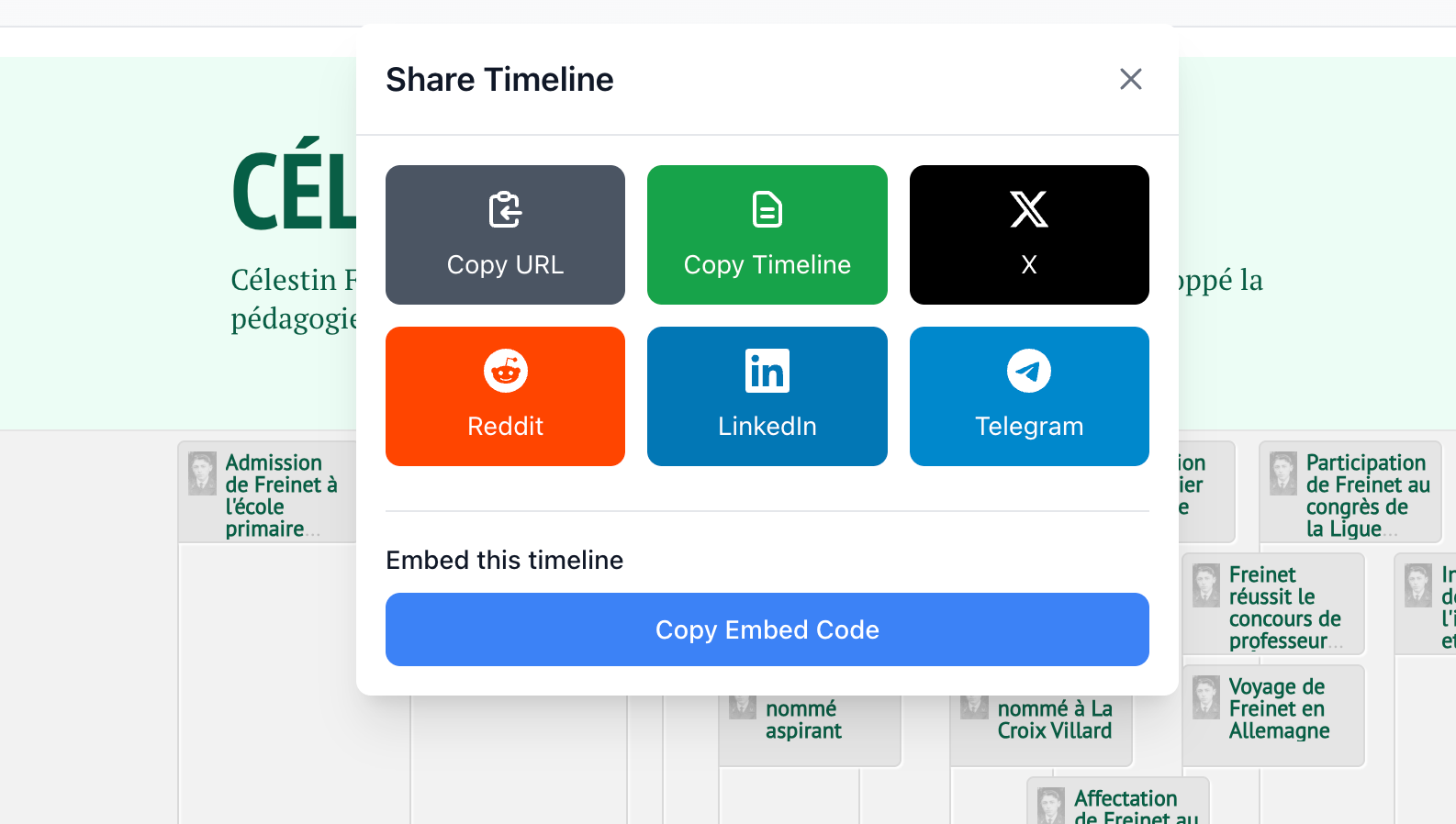 Wiki Timeline : Transformez Wikipédia en frises chronologiques