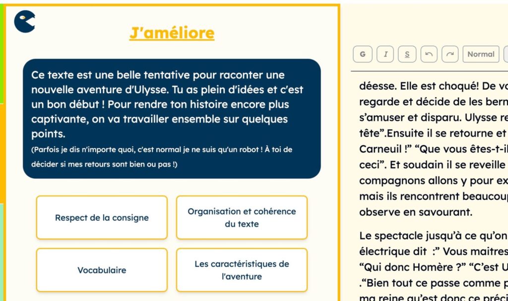 Exemple de conseils sur un texte par Ecrivor