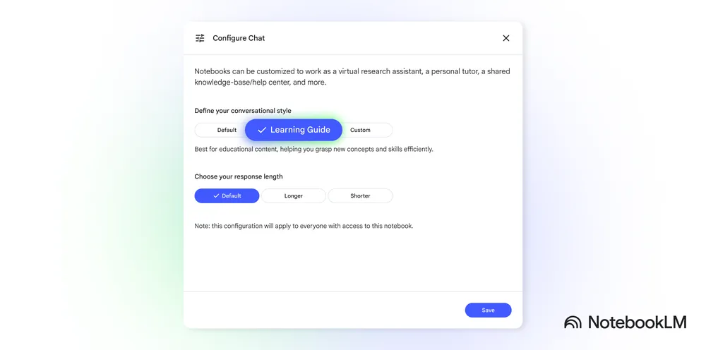 learning guide NotebookLM