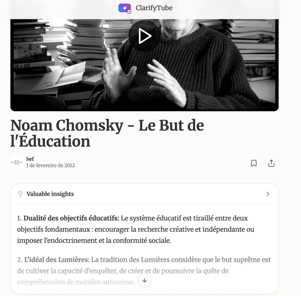 exemple article créé a partir d'une vidéo Youtube