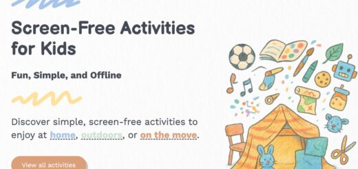 page d'accueil d'acivités sans écrans pour les enfants
