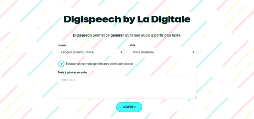 page d'accueil de digispeech