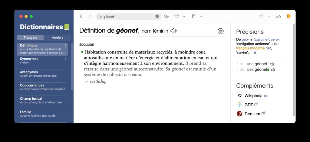 nouveaux mots dans antidote
