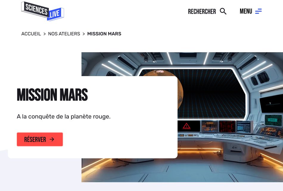 atelier sciences live espace