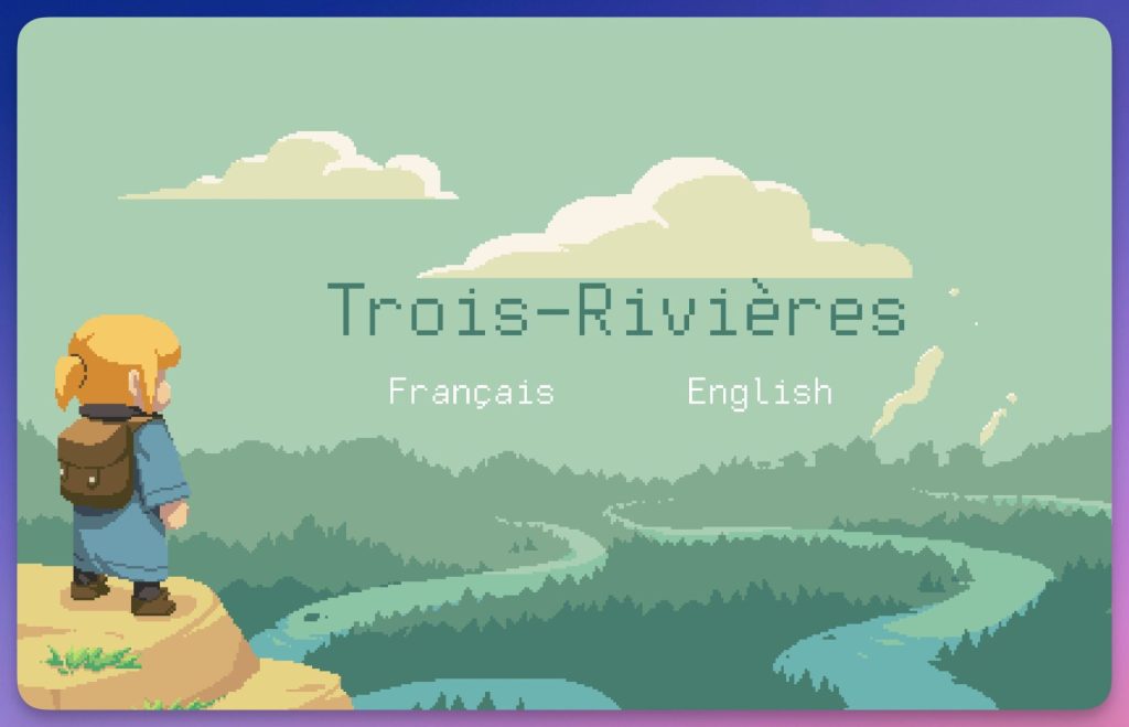 jeu trois rivieres ecran d'accueil
