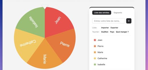 Capture d'écran de la roue de la chance Ohmyluck