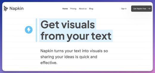 Generer visules a partir d'un texte avec Napkin
