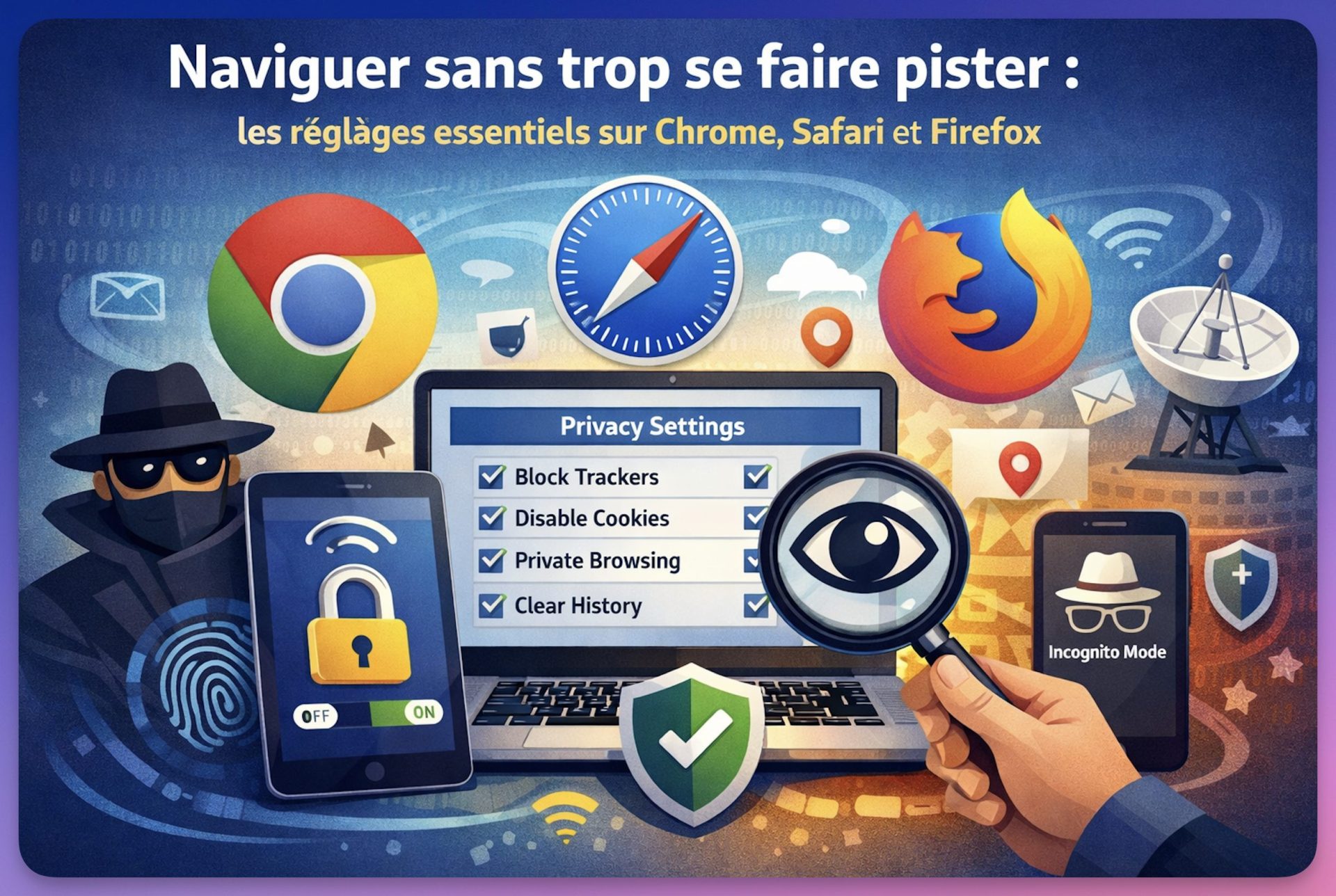 Comment mieux protéger ses données dans Chrome, Safari, Firefox ?