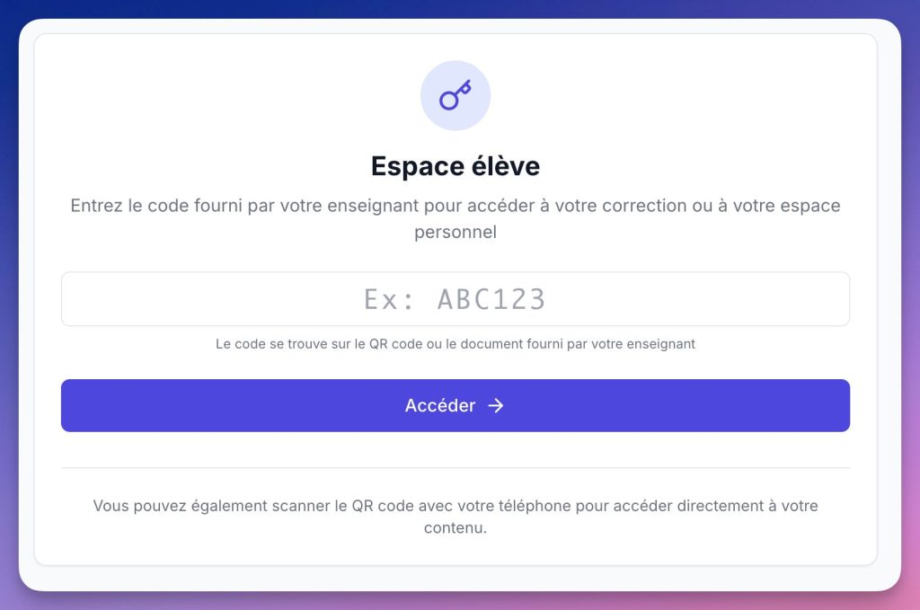 correction voacle élève