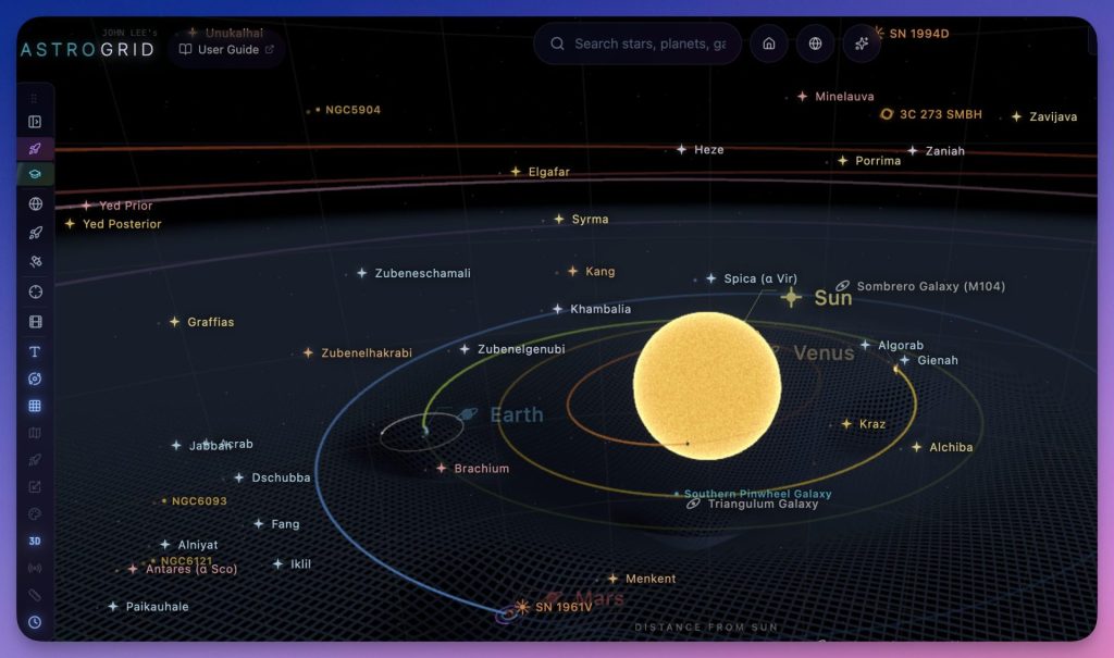 simulateur système solaire en ligne