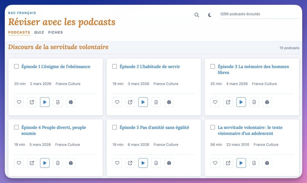 réviser avec des podcasts
