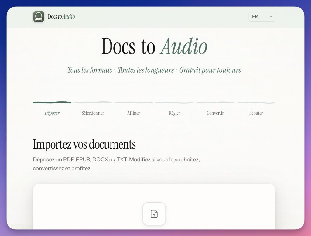 convertir PDF en audio