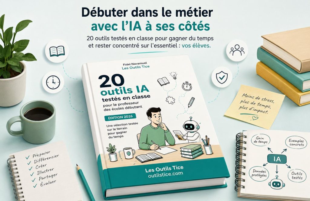 Couverture du livre « 20 outils IA testés en classe pour le professeur des écoles débutant, édition 2026 » de Fidel Navamuel