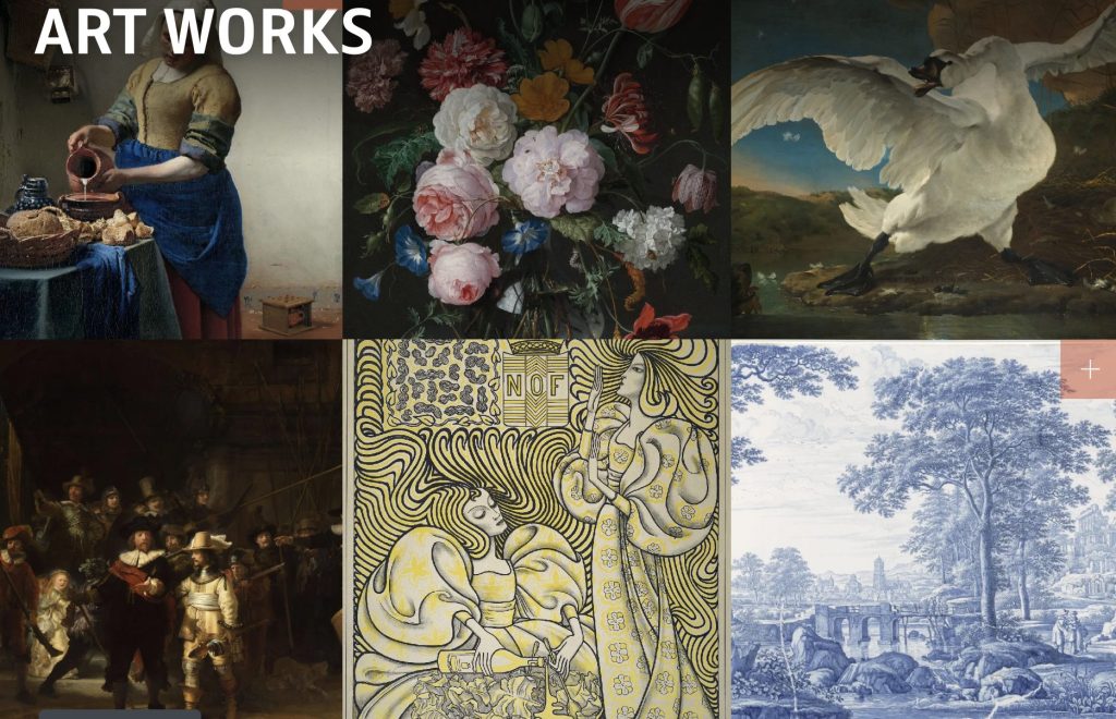 catalogue en ligne du rijkmuseum