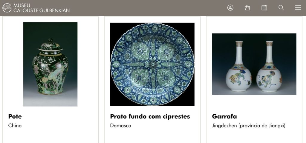 exemple catalogue Gulbenkian