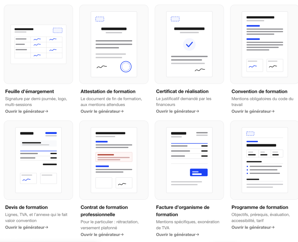 documents qualiopi gratuits