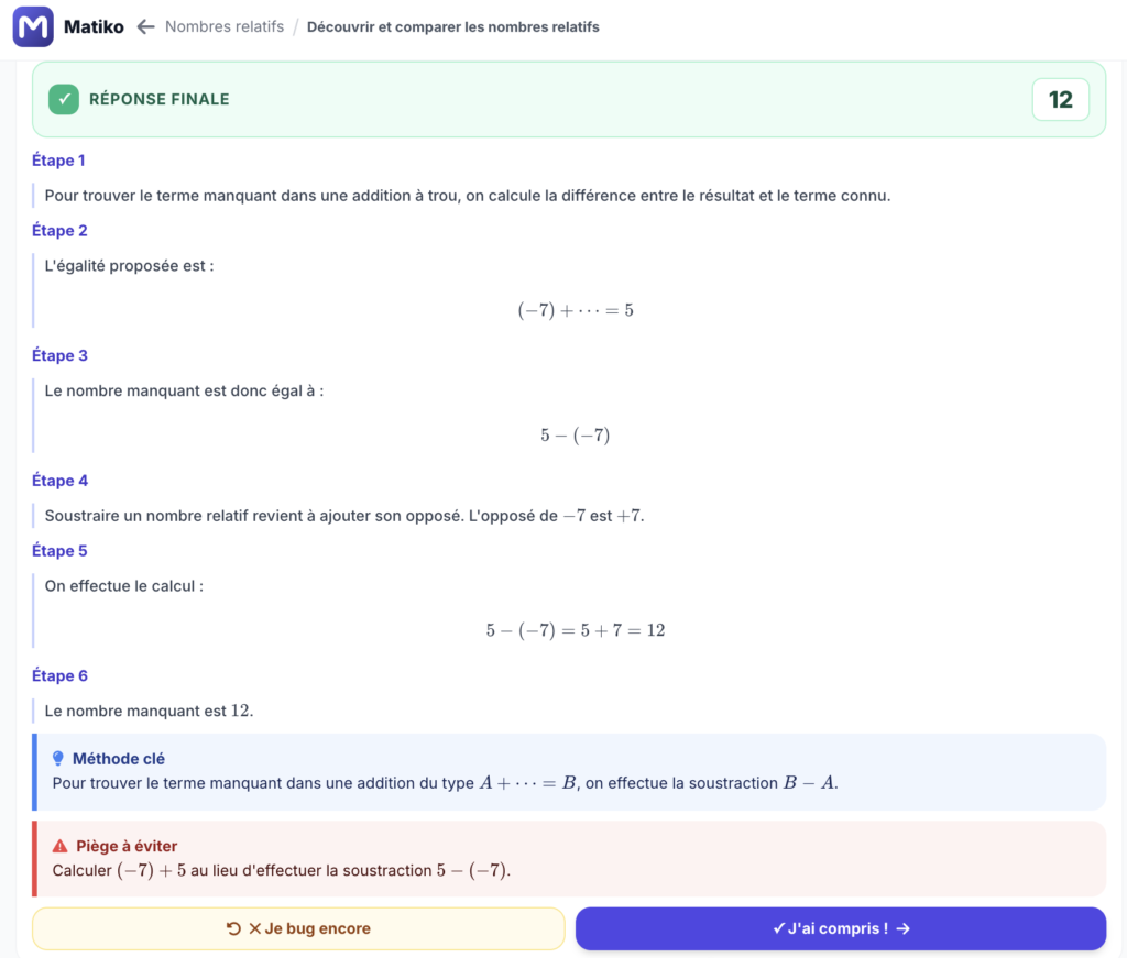 exercice de mathématiques corrigé