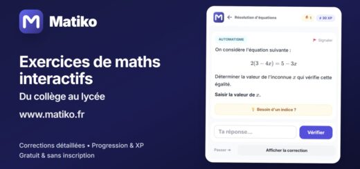 exercices de maths corrigés
